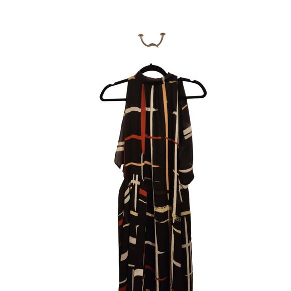 NWOT Reiss Lava Abstract High Neck Midi Dress 6 - Picture 7 of 11
